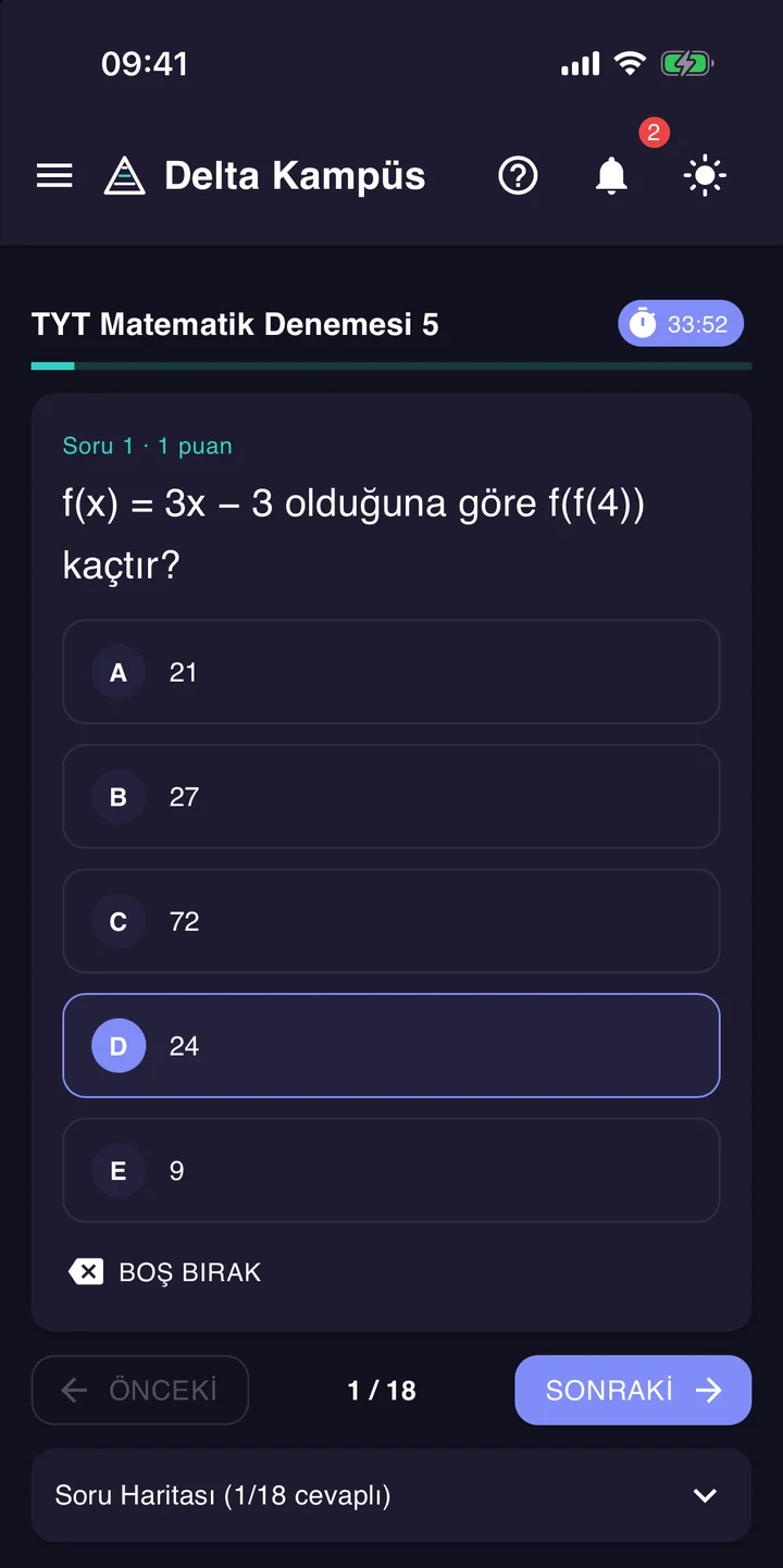 Deneme de aynı kayda girer